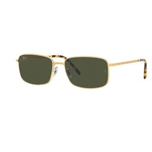 Ray-Ban Rectangle Gold Frame Sunglasses